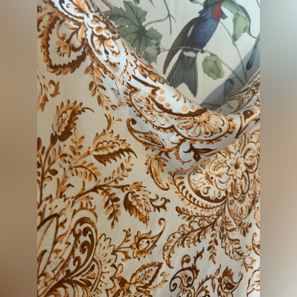 SOLD 🙈 Dress Forum Satin Paisley Dress *oversized - Picture 4 of 5